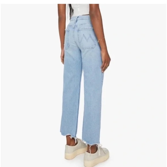 MOTHER The Patch Rambler Ankle Chew Relaxed Fit Wide Leg Jeans - Picture 2 of 16